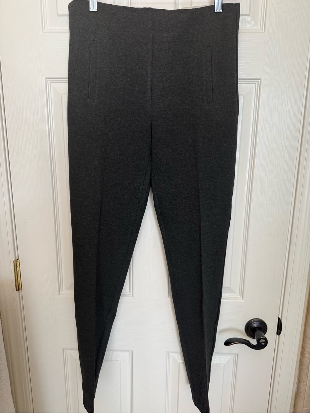 Chico's Dark Graphite Heather Gray So Slimming Juliet Ankle Pant